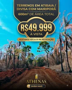 Lote/Terreno à venda, 600m² no Chácara Arantes, Mairiporã