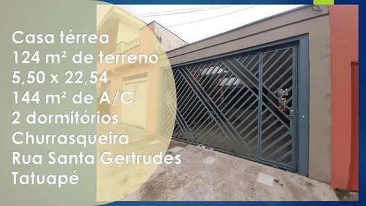 Casa com 2 Quartos à venda, 144m² no Chácara Santo Antônio (Zona Leste), São Paulo