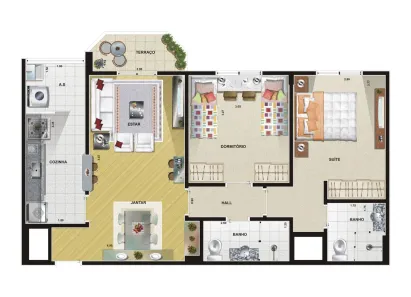 Apartamento com 2 Quartos para alugar, 71m² no Vila Santana, São Paulo
