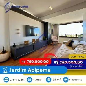 Apartamento com 2 Quartos à venda, 88m² no Jardim Apipema, Salvador