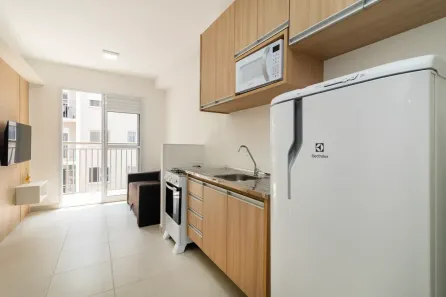 Apartamento com 1 Quarto para alugar, 28m² no Jardim Caravelas, São Paulo