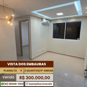 Apartamento com 2 Quartos à venda, 42m² no Planalto, Manaus