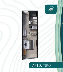 Flat com 1 Quarto à venda, 21m² no Centro, Ipojuca