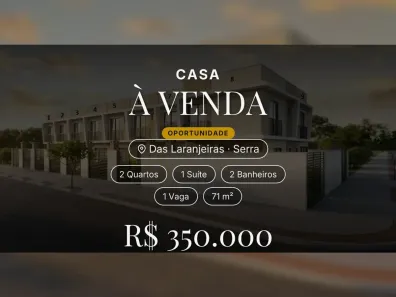 Casa com 2 Quartos à venda, 71m² no das Laranjeiras, Serra