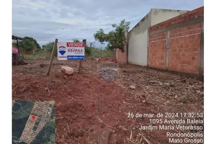 Lote/Terreno à venda, 200m² no Jardim Maria Vetorasso - 2ª Parte, Rondonópolis