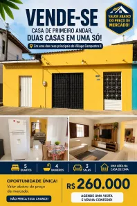 Casa com 5 Quartos à venda, 250m² no Cidade Universitária, Maceió