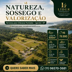 Lote/Terreno à venda, 600m² no Arujá 5, Arujá