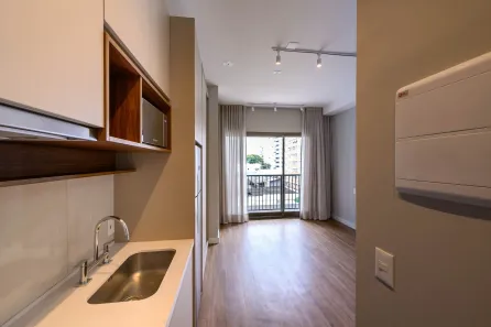 Apartamento com 1 Quarto para alugar, 25m² no Santa Cecília, São Paulo