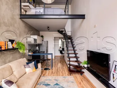Flat com 1 Quarto à venda, 47m² no Cidade Monções, São Paulo