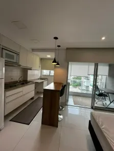 Apartamento com 1 Quarto para alugar, 30m² no Cidade Monções, São Paulo