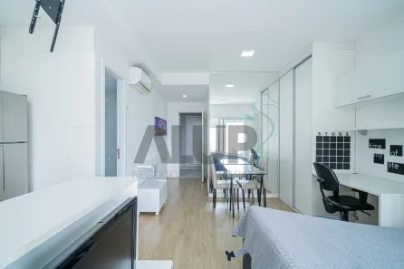 Apartamento com 1 Quarto para venda ou aluguel, 33m² no Cidade Monções, São Paulo