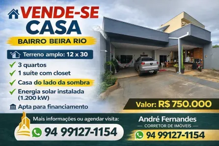 Casa com 3 Quartos à venda, 360m² no Beira Rio, Parauapebas