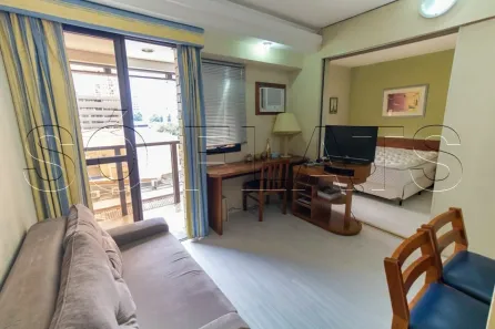 Flat com 1 Quarto para alugar, 30m² no Moema, São Paulo