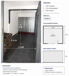Galpão/Depósito/Armazém para alugar, 10m² no Pirajá, Teresina
