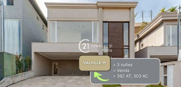 Casa de Condomínio com 3 Quartos à venda, 303m² no Alphaville, Santana de Parnaíba