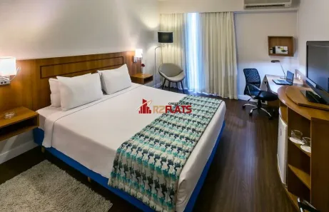Flat com 1 Quarto à venda, 26m² no Indianópolis, São Paulo