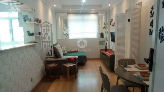 Apartamento com 1 Quarto à venda, 51m² no Gonzaga, Santos