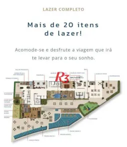 Apartamento com 3 Quartos à venda, 90m² no Paquetá, Santos