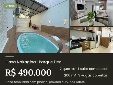 Casa com 2 Quartos à venda, 200m² no Adrianópolis, Manaus
