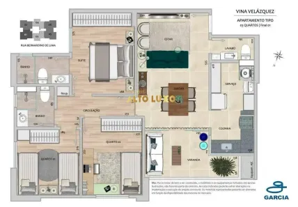 Apartamento com 3 Quartos à venda, 85m² no Gutierrez, Belo Horizonte