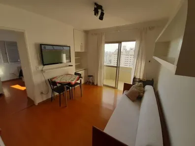 Flat com 1 Quarto para alugar, 35m² no Morro dos Ingleses, São Paulo