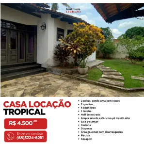 Casa com 4 Quartos para alugar, 1638m² no Jardim Tropical, Rio Branco