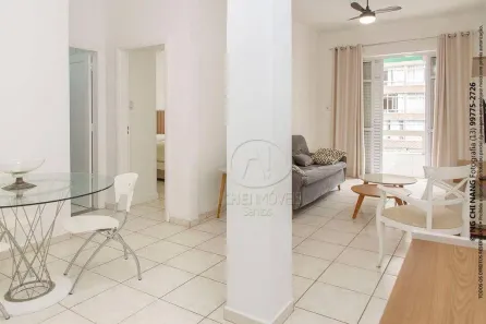 Apartamento com 1 Quarto para alugar, 62m² no Boqueirão, Santos