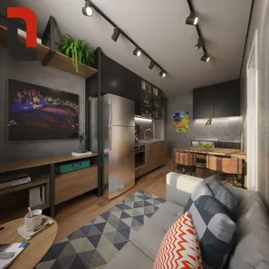 Apartamento com 1 Quarto à venda, 30m² no Centro, Curitiba