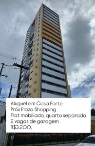 Apartamento com 1 Quarto para alugar, 42m² no Casa Forte, Recife