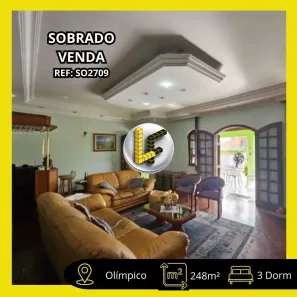 Sobrado com 3 Quartos à venda, 248m² no Olímpico, São Caetano do Sul