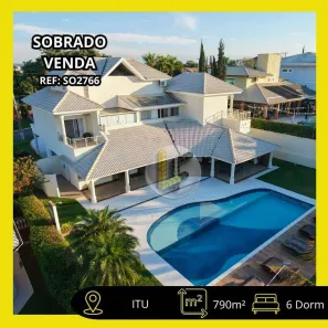 Casa de Condomínio com 6 Quartos à venda, 790m² no Parque Village Castelo, Itu