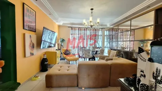 Apartamento com 3 Quartos à venda, 119m² no José Menino, Santos