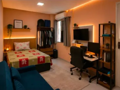 Apartamento com 1 Quarto para alugar, 30m² no Gonzaga, Santos