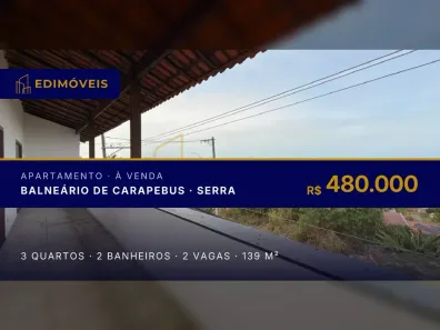 Apartamento com 3 Quartos à venda, 139m² no Balneário de Carapebus, Serra