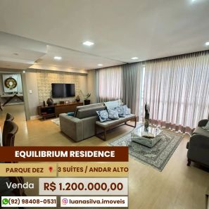 Apartamento com 3 Quartos à venda, 109m² no Parque 10 de Novembro, Manaus