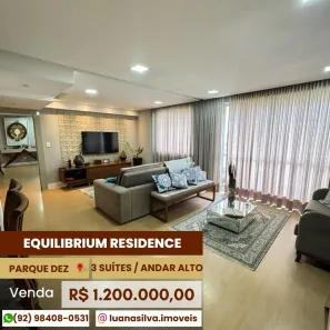 Apartamento com 3 Quartos à venda, 109m² no Parque 10 de Novembro, Manaus
