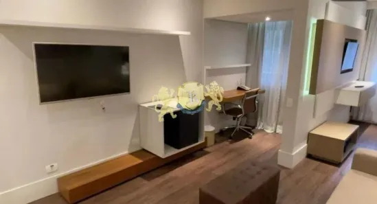 Flat com 1 Quarto para alugar, 30m² no Cidade Monções, São Paulo