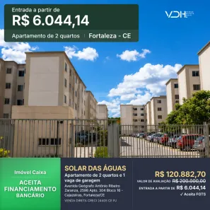 Apartamento com 2 Quartos à venda, 44m² no Cajazeiras, Fortaleza
