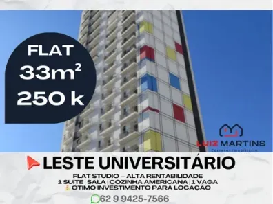 Apartamento com 1 Quarto à venda, 33m² no Setor Leste Universitário, Goiânia