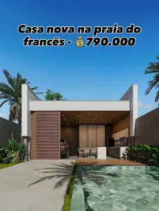 Casa com 3 Quartos à venda, 150m² no Praia do Francês, Marechal Deodoro