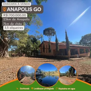 Fazenda/Sítio com 3 Quartos à venda, 169400m² no Jardim Promissão, Anápolis