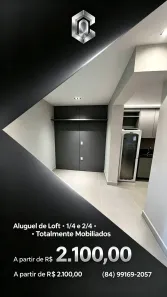 Apartamento com 1 Quarto para alugar, 20m² no Candelária, Natal