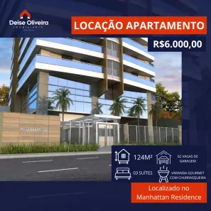 Apartamento com 1 Quarto para alugar, 124m² no Aparecida, Santarém