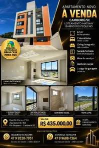 Apartamento com 2 Quartos à venda, 60m² no Rio Pequeno, Camboriú