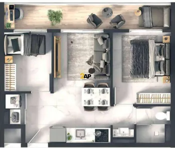 Apartamento com 2 Quartos à venda, 46m² no Vila Suzana, São Paulo