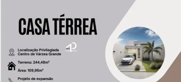 Casa com 3 Quartos à venda, 109m² no Centro-Sul, Várzea Grande