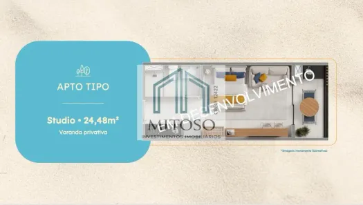 Apartamento com 1 Quarto à venda, 25m² no , Tamandaré