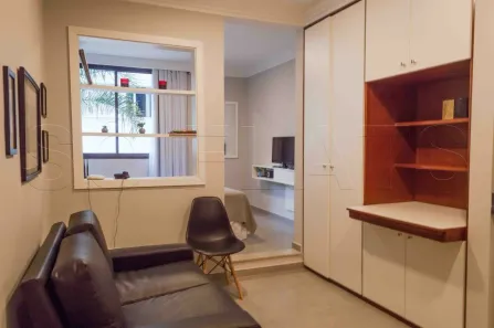 Apartamento com 1 Quarto para alugar, 27m² no Cerqueira César, São Paulo