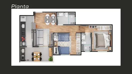 Apartamento com 2 Quartos à venda, 61m² no Vila Esperança, Itu