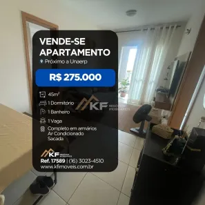 Apartamento com 1 Quarto à venda, 45m² no Jardim Botânico, Ribeirão Preto